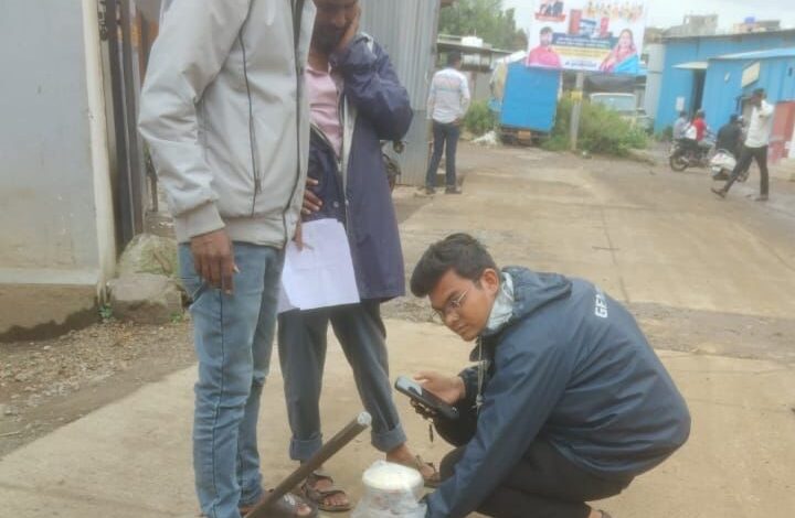 चक्रपाणी वसाहतीत ‘ड्रेनेज लाईन’चे सर्वेक्षण सुरू