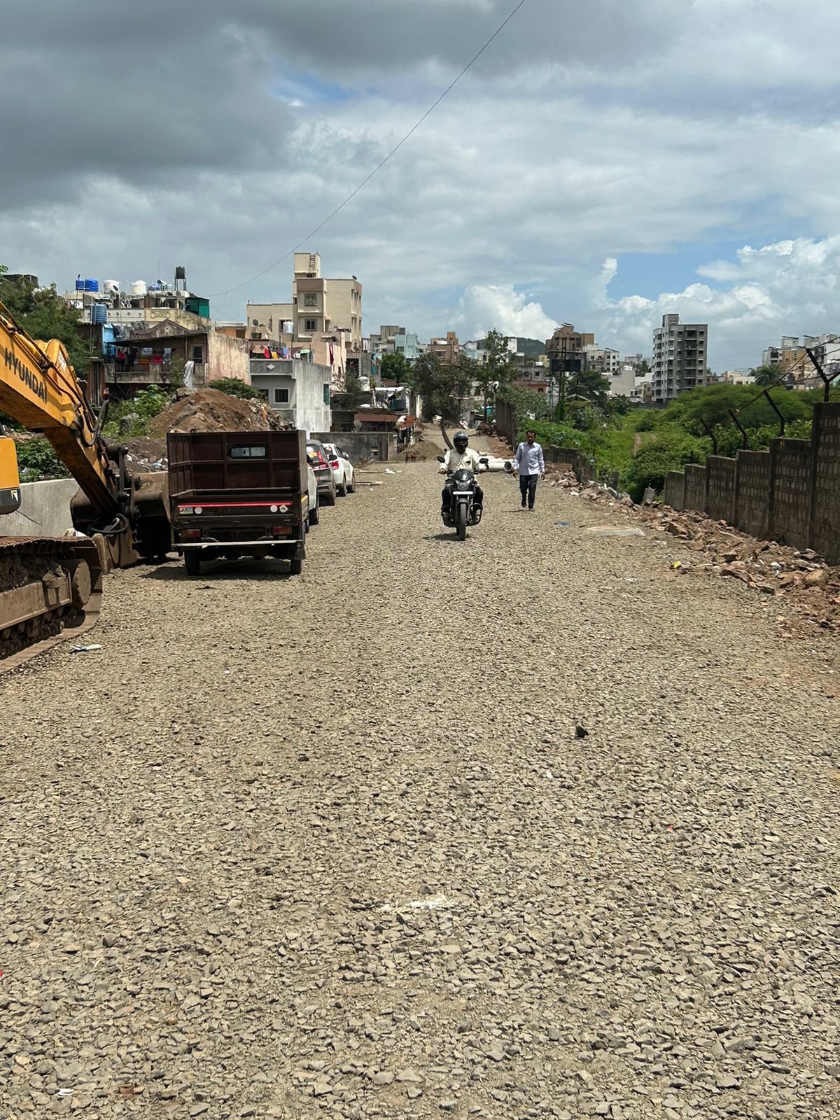 दिघी बायपास रस्त्याच्या कामाला गती