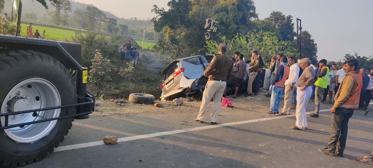 कुंभमेळ्याला जाताना भोसरीतील दाम्पत्याचा अपघाती मत्यू