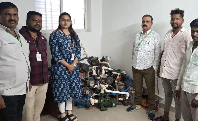 अधिकृत नळजोडीवर थेट विद्युत मोटर जोडलेले ६० विद्युत पंप जप्त !