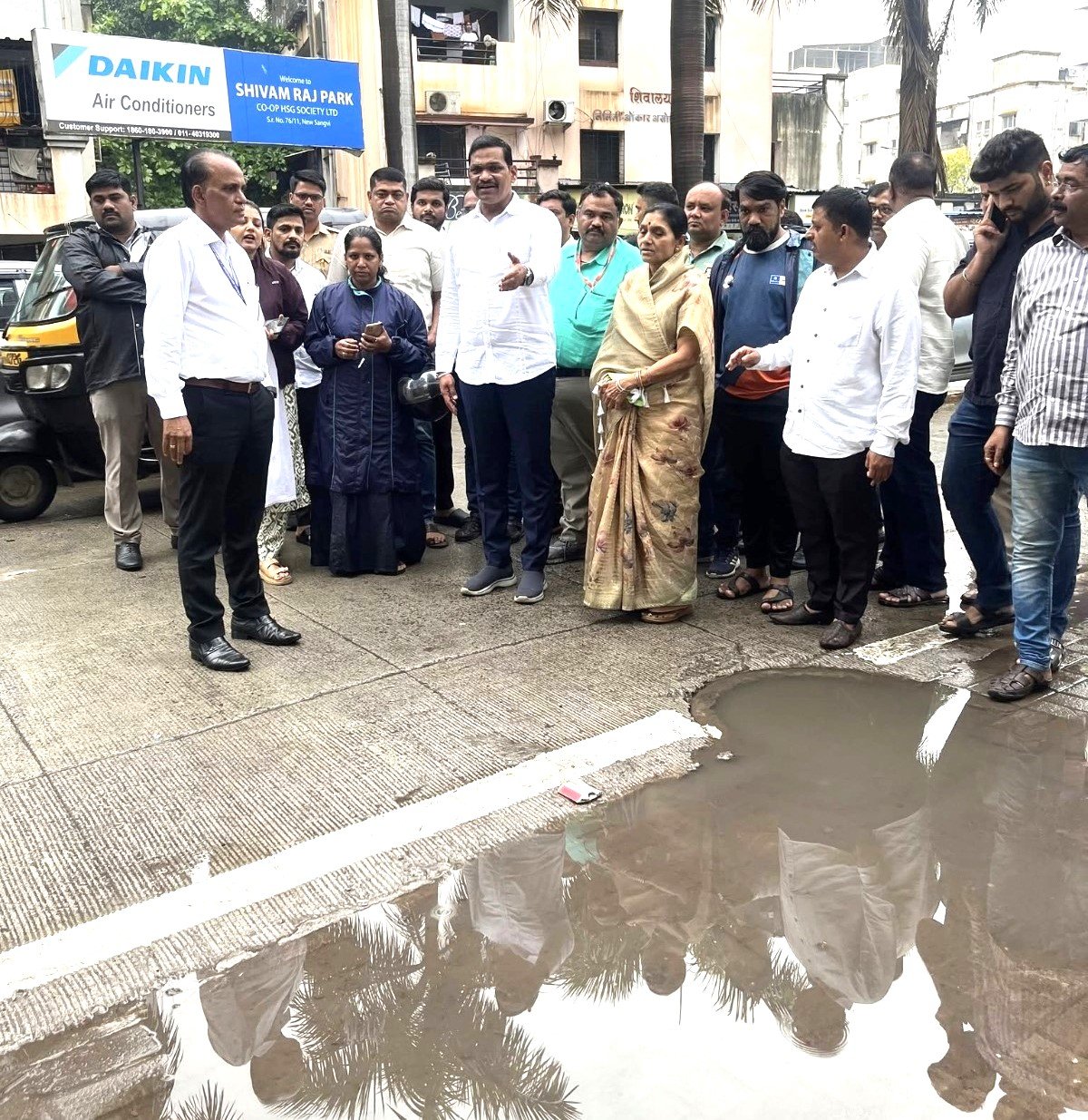 जुन्या व नव्या सांगवीत आमदार शंकर जगताप यांच्या नेतृत्वाखाली पाहणी दौरा !