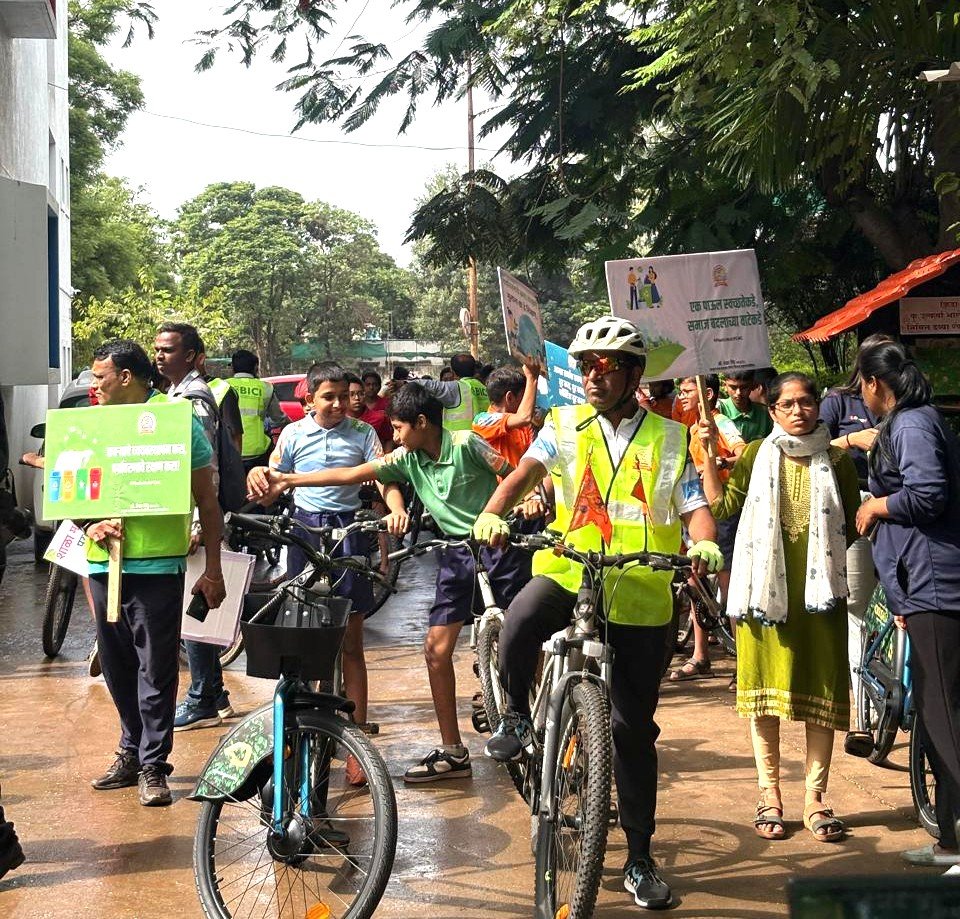 प्राधिकरणात रंगला ‘किड्स सायकल डे’चा अनोखा उपक्रम!
