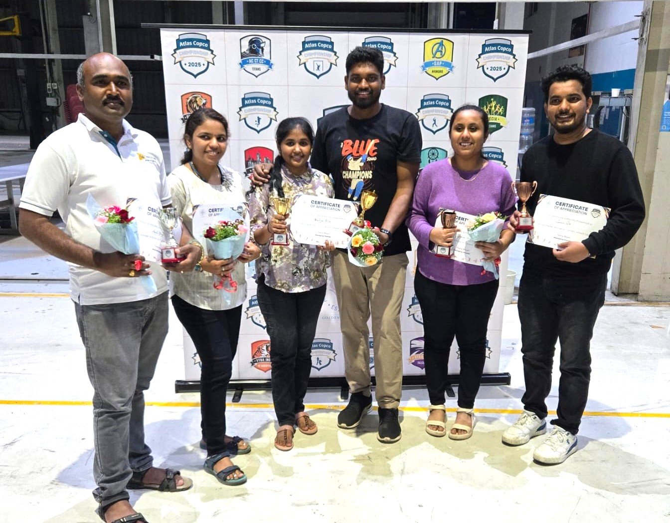 ॲटलास कॉपको कंपनीच्या आंतरविभागीय कॅरम व बुद्धिबळ स्पर्धा संपन्न!