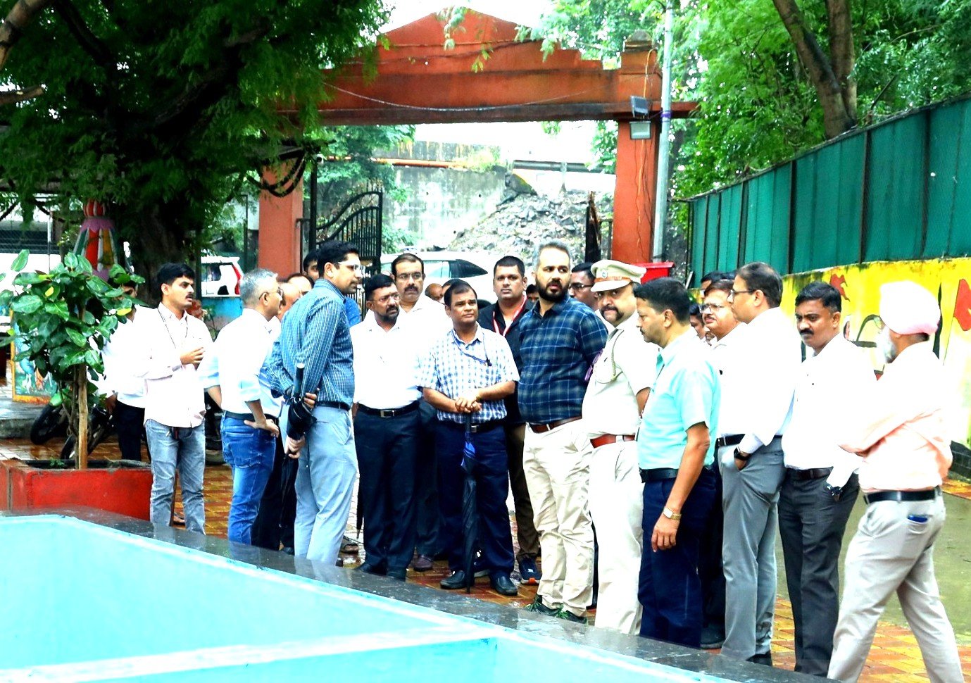 आयुक्त शेखर सिंह यांनी केली सकाळी ७ वाजता विसर्जन घाटांची पाहणी!