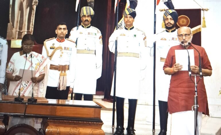 सी .पी राधाकृष्णन यांनी घेतली उपराष्ट्रपती पदाची शपथ!