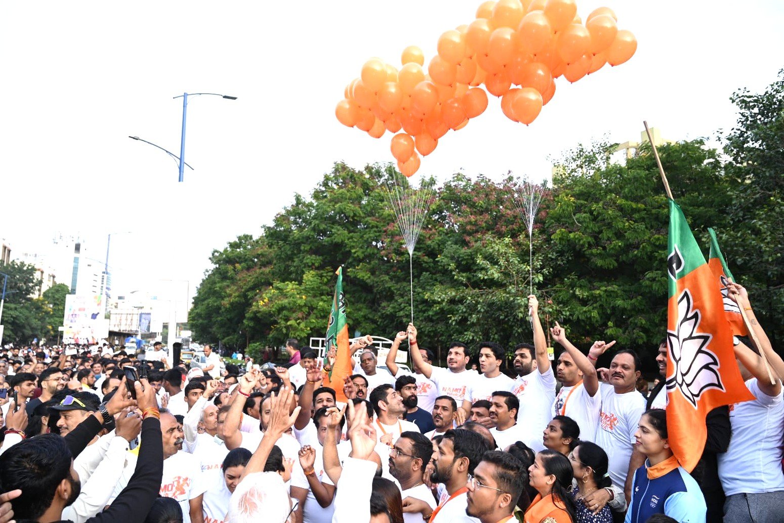 पंतप्रधान नरेंद्र मोदी यांच्या वाढदिवसानिमित्त’नमो युवा रन’ मॅरेथॉनला उत्स्फूर्त प्रतिसाद!