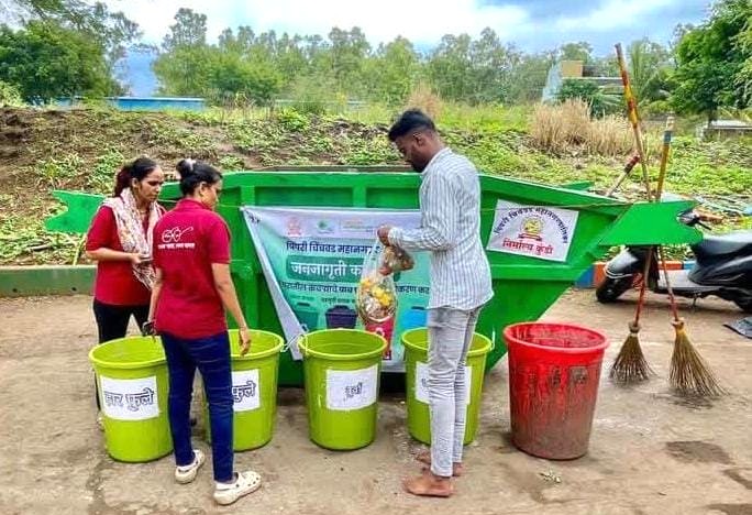 निर्माल्य संकलन मोहिमेला पिंपरी चिंचवडकरांचा उत्स्फूर्त प्रतिसाद!