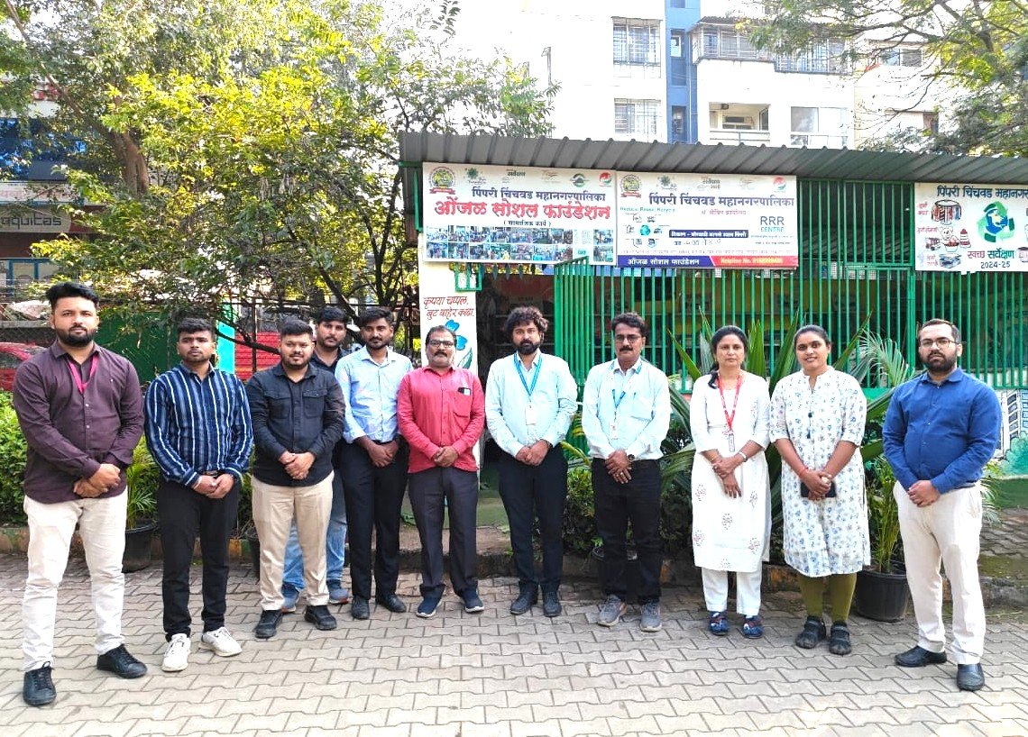 पाच शहरांच्या प्रतिनिधींची घनकचरा व्यवस्थापन केंद्रांना भेट!