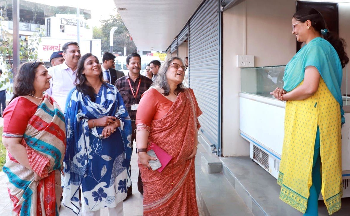 कौशल्य विकास व उद्योजकता मंत्रालयाच्या अधिकाऱ्यांची निगडी कौशल्यम प्रकल्पास भेट!