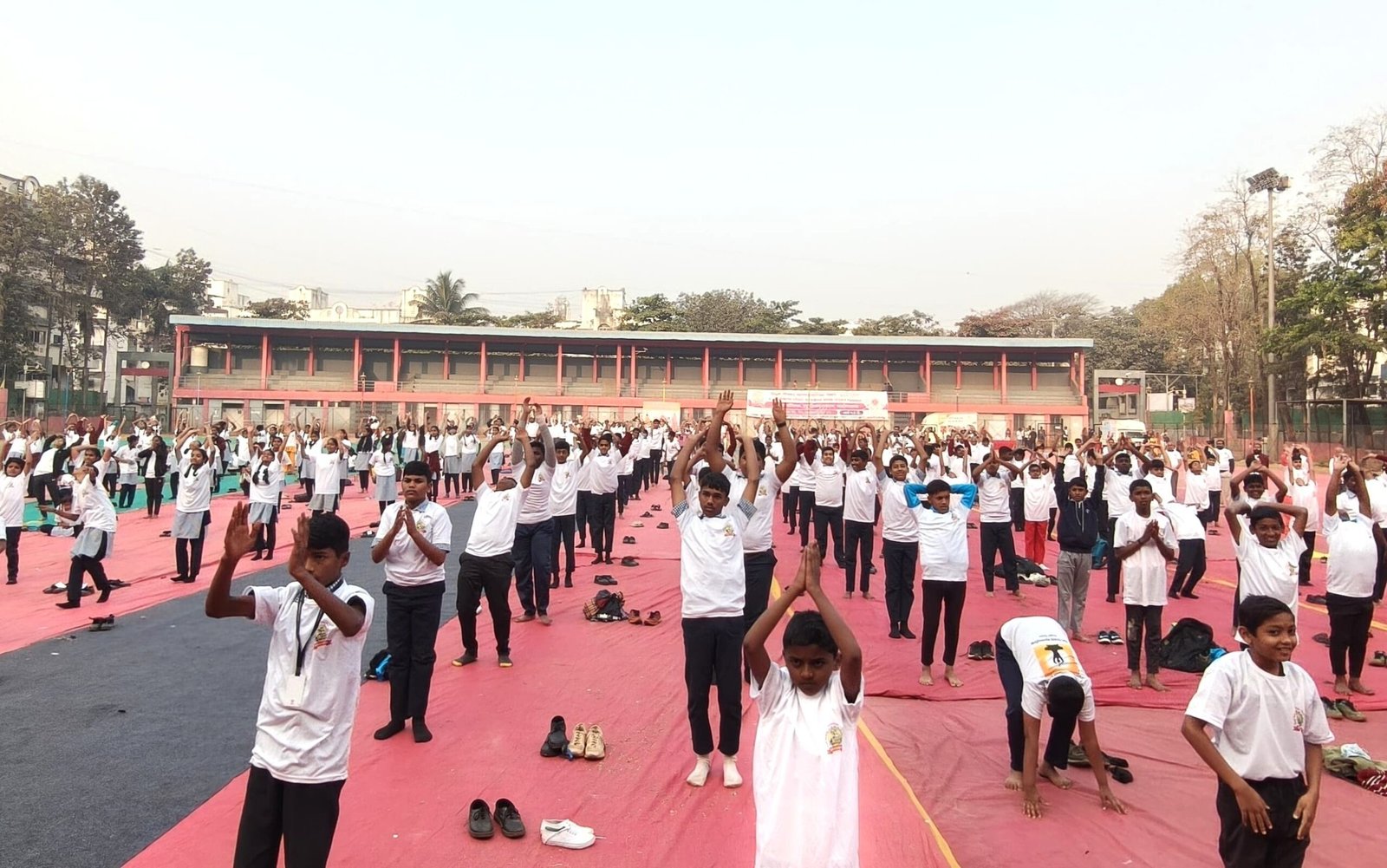 जागतिक सूर्यनमस्कार दिनानिमित्त ;चिंचवडमध्ये सूर्यनमस्काराचा महोत्सव!