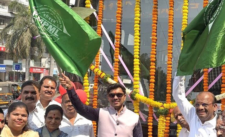 दापोडी ते मार्केट यार्ड पीएमपीएमएल बसमार्गाचे महापौर लांडगे यांच्या हस्ते उद्घाटन!