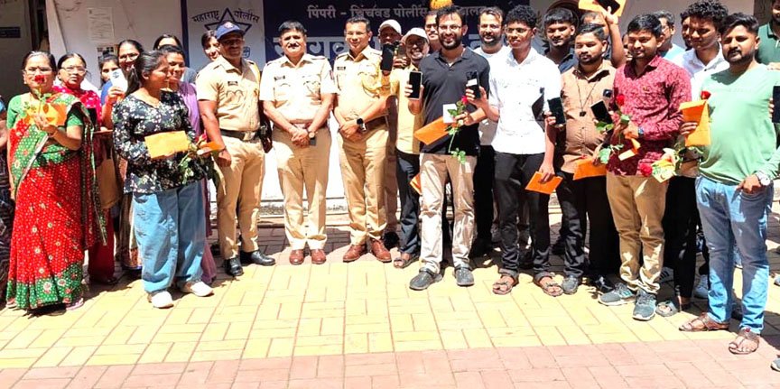 चोरीला गेलेले 130 मोबाईल मूळ मालकांना परत!