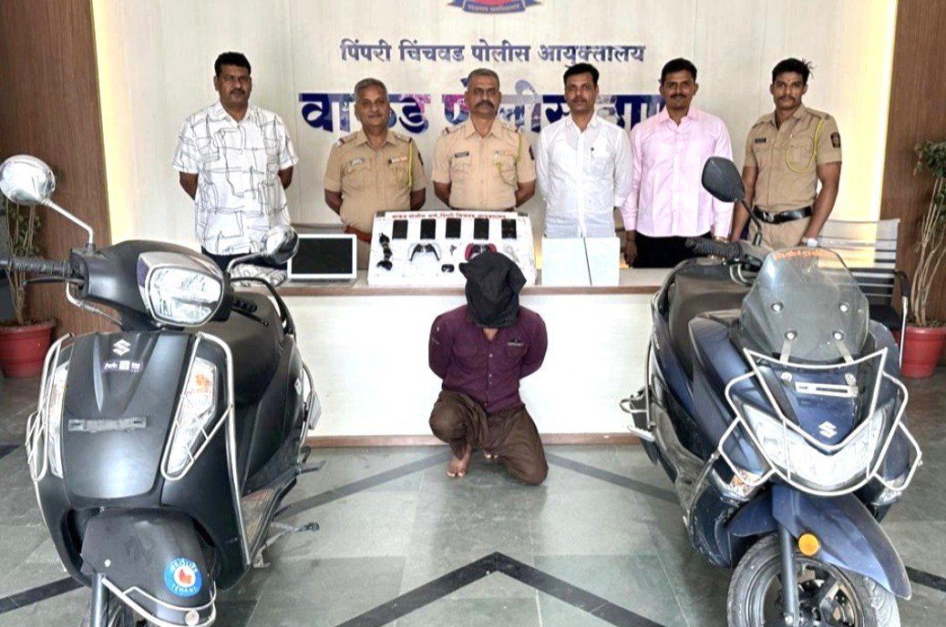 चैनीसाठी घरफोडी वाहन चोरी करणाऱ्या गुन्हेगारास अटक