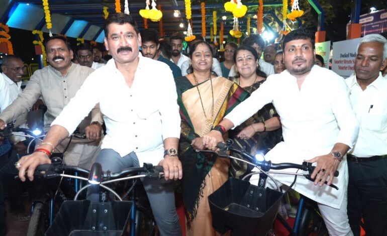 लिनिअर गार्डन येथील सार्वजनिक सायकल शेअरिंग प्रकल्पाचे उद्घाटन!