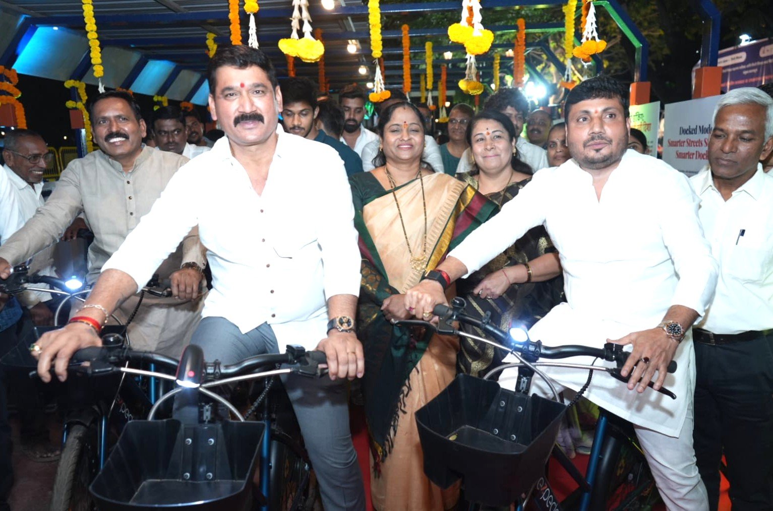 लिनिअर गार्डन येथील सार्वजनिक सायकल शेअरिंग प्रकल्पाचे उद्घाटन!