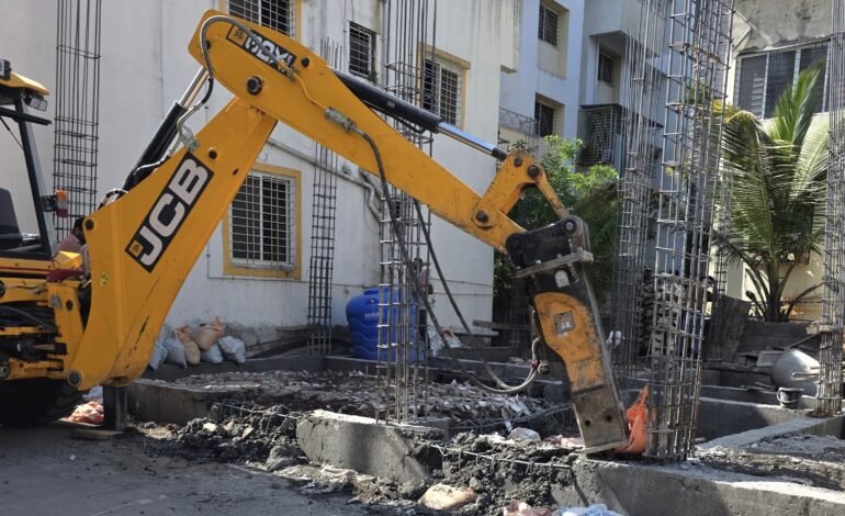 रहाटणी परिसरात नाल्यावरील अतिक्रमण व अनधिकृत बांधकामांवर कारवाई!