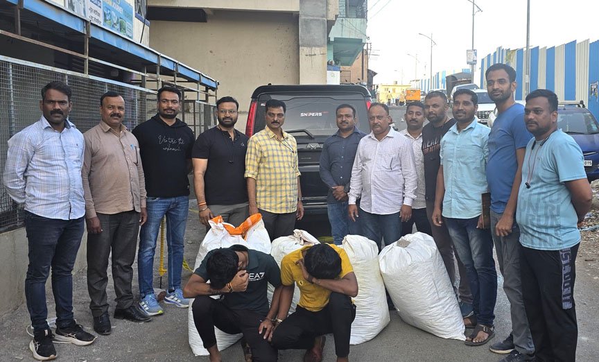 दोन गांजा तस्करी करणाऱ्या आरोपीकडून 84 किलो अंमली पदार्थ गांजा जप्त!