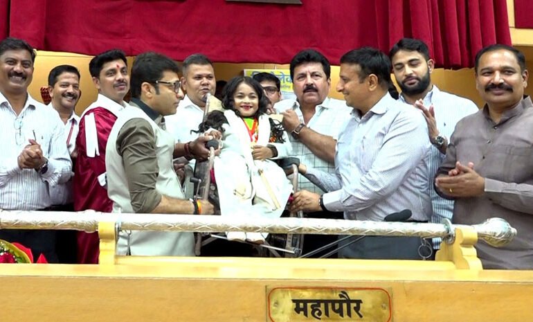 राष्ट्रपती पुरस्कार विजेत्या ,गायिका अबोली जरीत यांचा महापौर रवि लांडगे यांच्या हस्ते सन्मान!