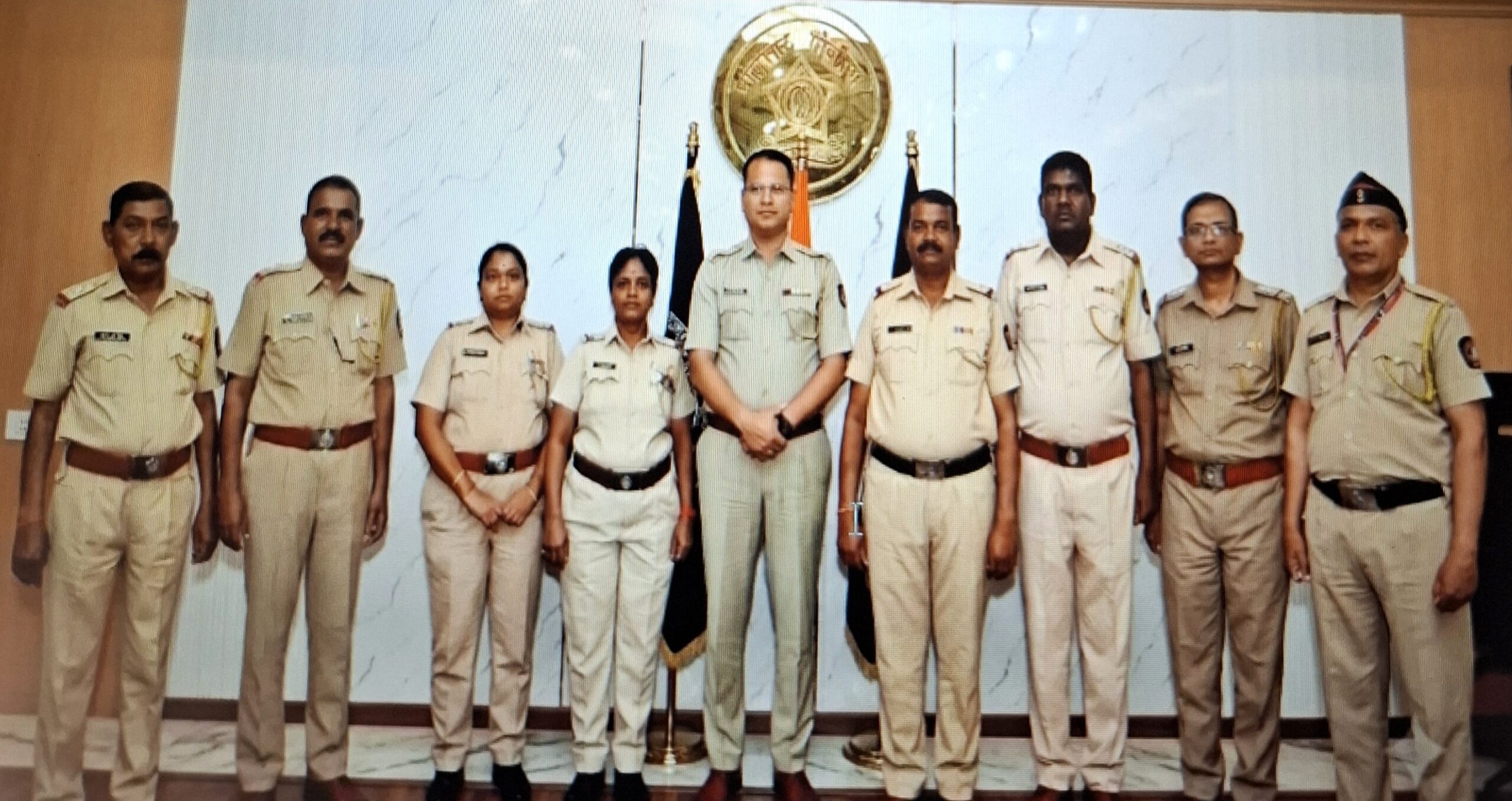 पिंपरी चिंचवड पोलीस आयुक्तालयामधील आठ पोलीस अधिकारी आणि अंमलदार सेवानिवृत्त!