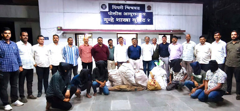 कॉपर वायर व केबल चोरी करणारी टोळी जेरबंद;नऊ गुन्हे उघडकीस!