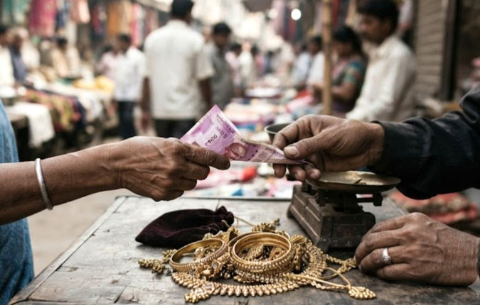 सोन्यासारखे दिसणारे दागिने देऊन चार लाखाची फसवणूक; अज्ञात दोघांविरुद्ध गुन्हा दाखल!