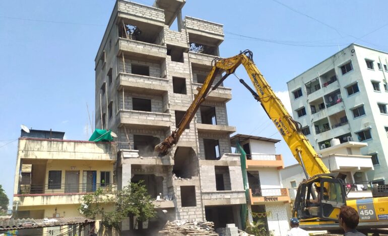 ‘ड’ क्षेत्रीय कार्यक्षेत्रातील पिंपळे गुरव येथील अनधिकृत बांधकामांवर कारवाई!