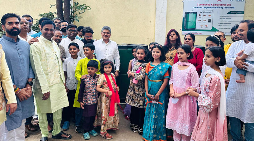 कॉस्टारिका सोसायटीचा सीएसआर मधून ‘झिरो वेस्ट प्रकल्प‘; नगरसेवक राहुल कलाटे यांच्या हस्ते उद्घाटन!